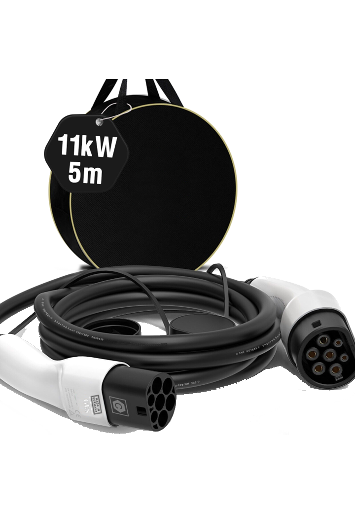 Ladekabel Typ 2 Mode 3 11 KW. 5 Meter inkl. Transporttasche