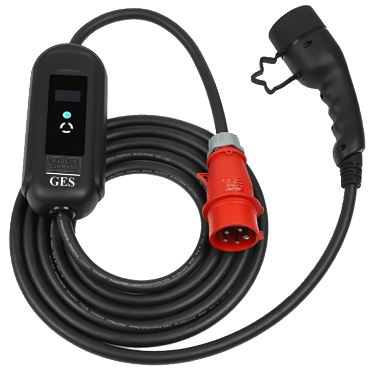 Wallbox / Mobiles Ladegerät / 11 KW / Inklusive Adapterset / GERMAN-CHARGE-Portable / Statisches-Lastmanagement