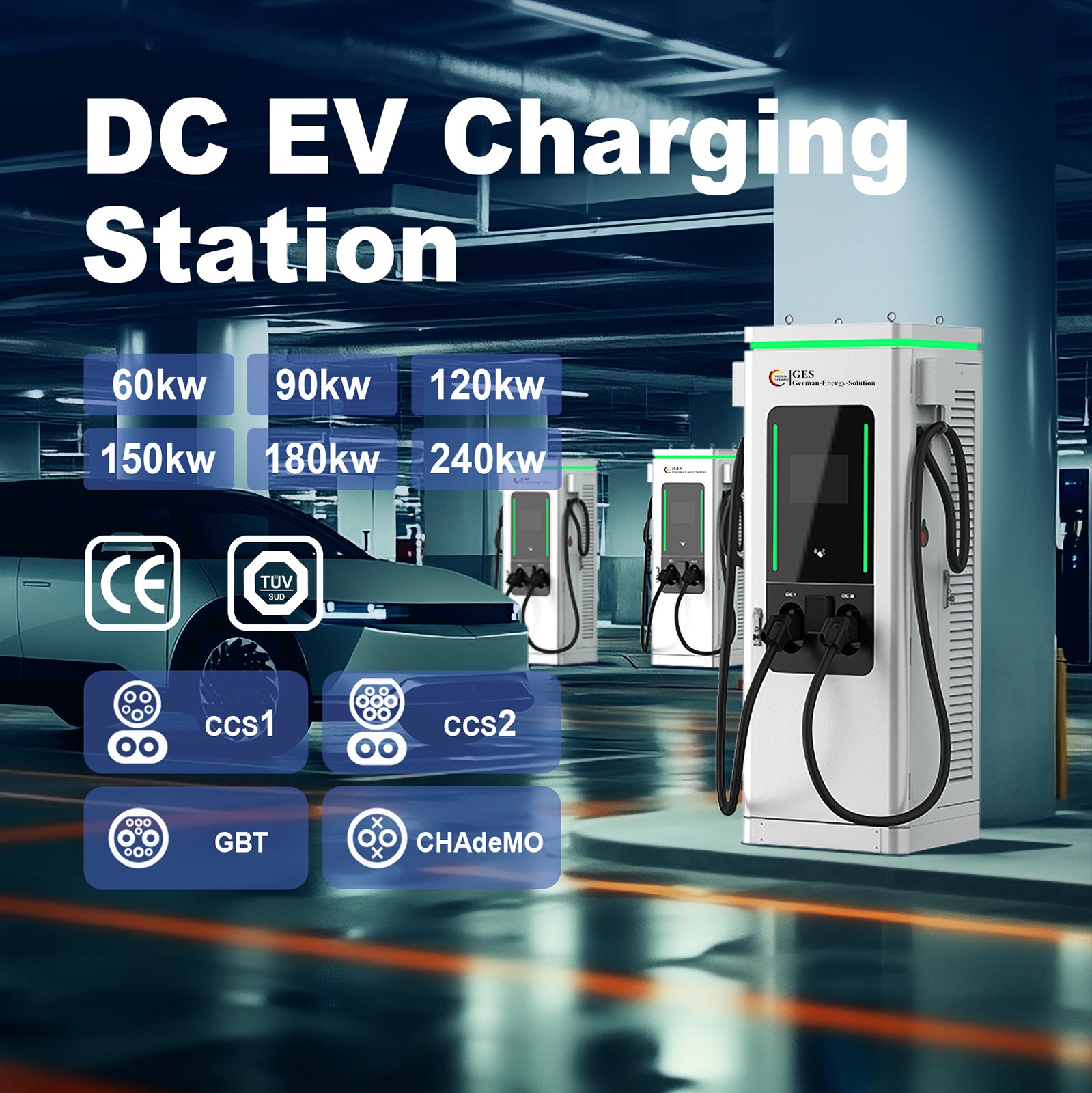 Supercharger 300 KW / DC Ladestation / Schnellladegerät