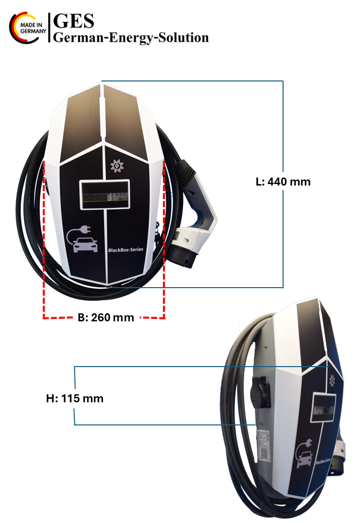 Elektroauto Ladegerät / Wallbox 11KW / BLACKBOX-SERIES / PLUG & PLAY