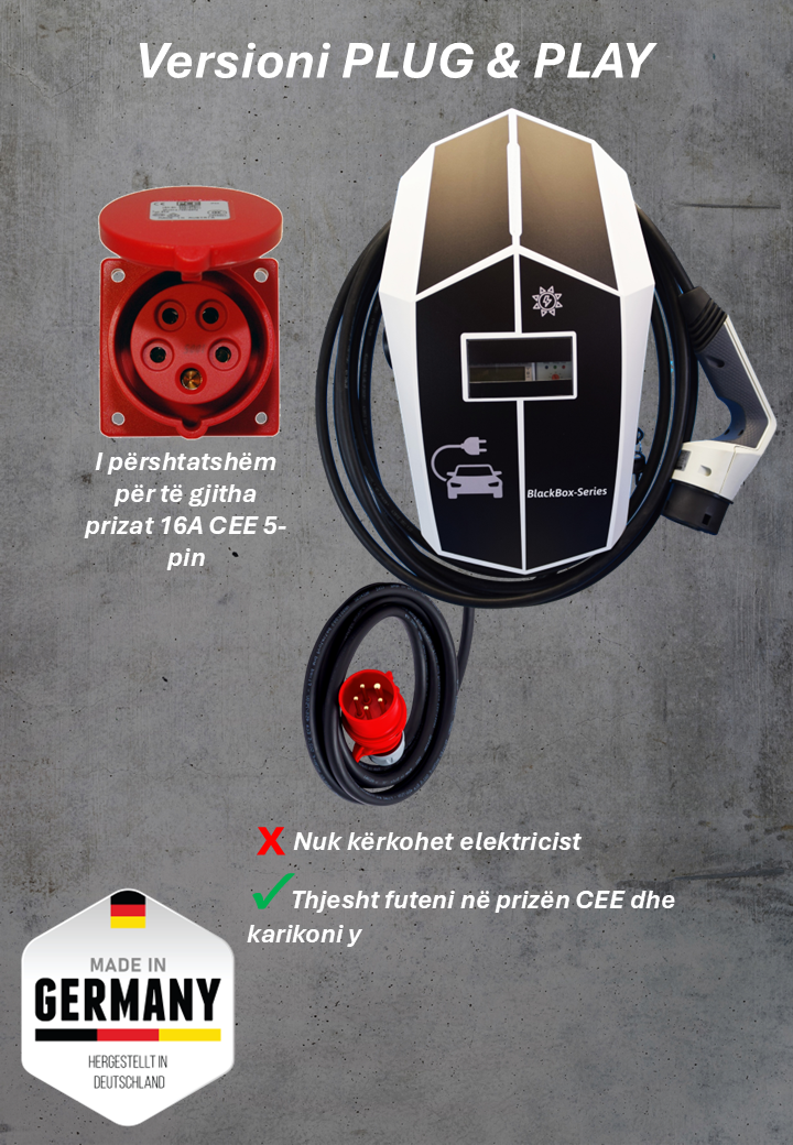 Elektroauto Ladegerät / Wallbox 11KW / BLACKBOX-SERIES / PLUG & PLAY